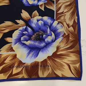 Adrienne Vittadini Square Floral Silk Scarf